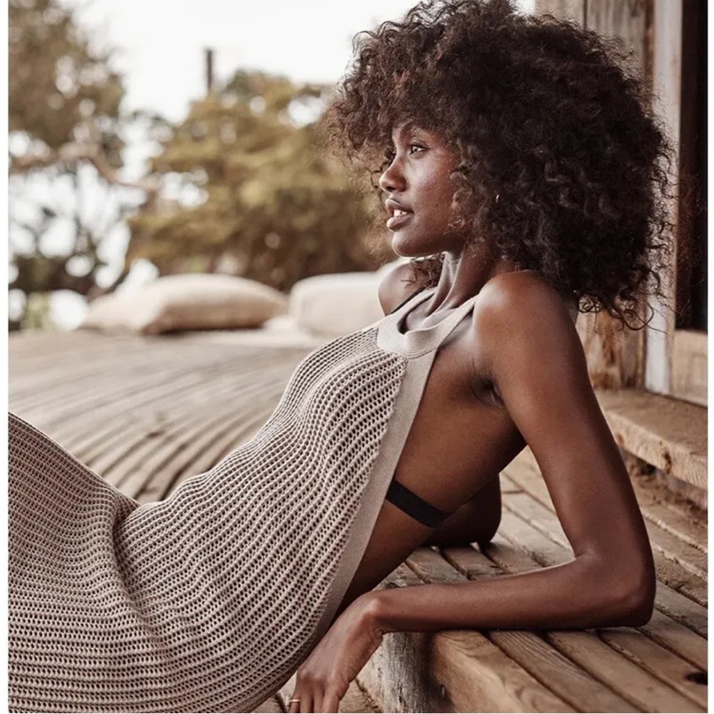 NWT Summersalt Crochet Halter dress cover-up